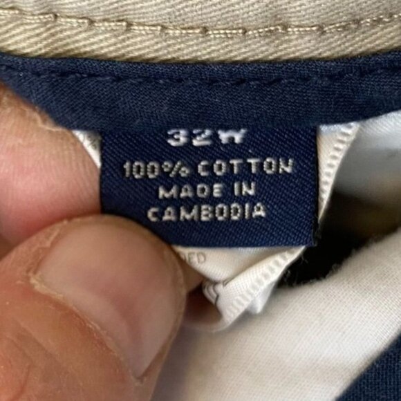 Nautica Men's Shorts 32W The Danforth 100% Cotton Khaki Casual - Picture 8 of 13